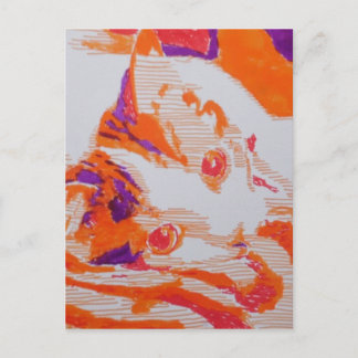 Cartão Postal Pop Art katze