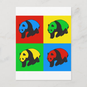 Cartão Postal Pop Art Panda