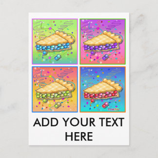 Cartão Postal Pop Art Pie