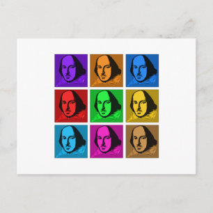 Cartão Postal Pop Art Shakespeare