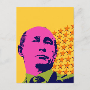 Cartão Postal Pop Art Vladimir Putin