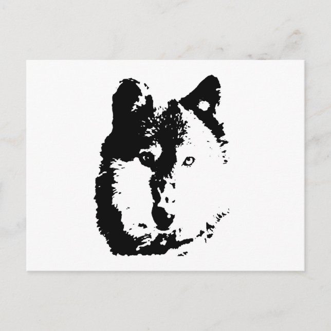Cartão Postal Pop Art Wolf (Frente)