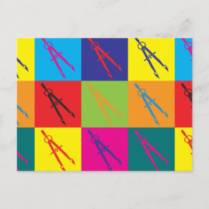 Cartão Postal Pop de Arte de Engenharia Civil
