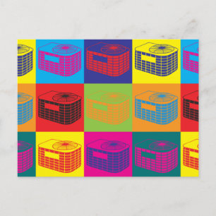 Cartão Postal Pop de arte HVAC