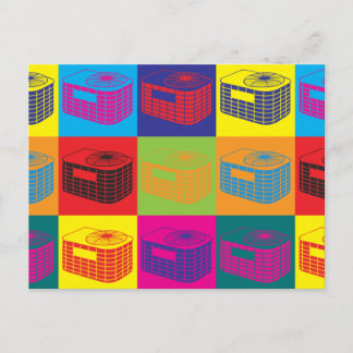 Cartão Postal Pop de arte HVAC
