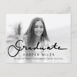 Cartão Postal Pop de fotografia de graduação de gradação de 