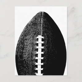 Cartão Postal Pop de futebol - Esportes Mínimos Negros Modernos