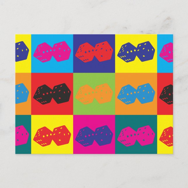 Cartão Postal Pop de jogos (Frente)