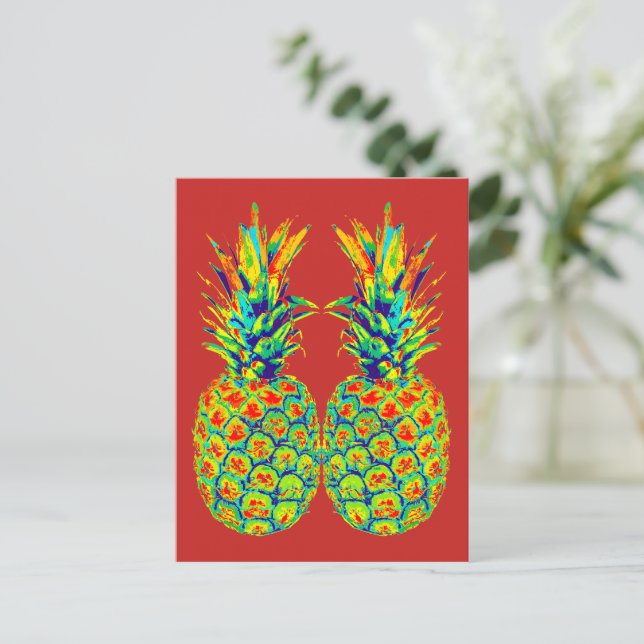 Cartão Postal Pop de pinanás (Em pé/Frente)