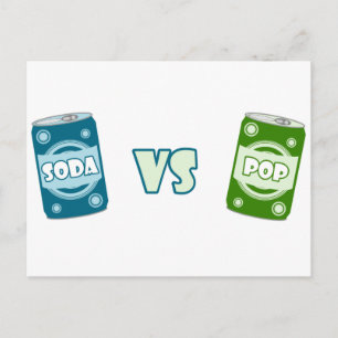 Cartão Postal Pop vs Soda
