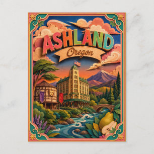 Cartão Postal PopCut Estados Ashland Oregon Arte em Papel