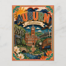 PopCut Estados Auburn Alabama Arte de Papel