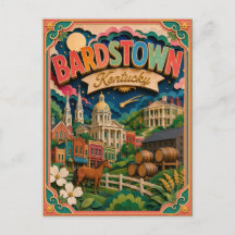 PopCut Estados Bardstown Kentucky Arte em Papel