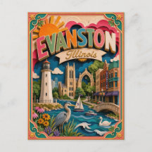 PopCut Estados Evanston Illinois Arte em Papel