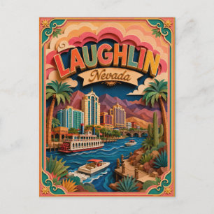 Cartão Postal PopCut Estados Laughlin Nevada Arte em Papel