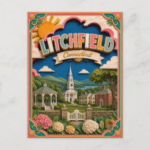 PopCut Estados Litchfield Connecticut Arte em Pape