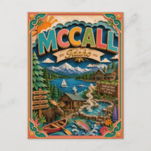 PopCut Estados McCall Idaho Arte em Papel
