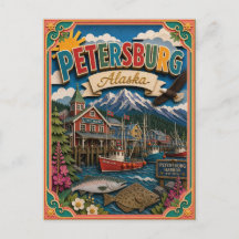 PopCut Estados Petersburgo Alasca Arte de Papel