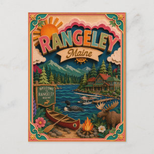 Cartão Postal PopCut Estados Rangeley Maine Arte em Papel