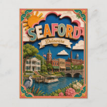 PopCut Estados Seaford Delaware Arte em Papel