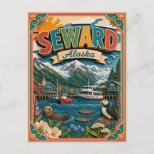 PopCut Estados Seward Alasca Arte em Papel