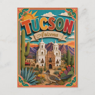Cartão Postal PopCut Estados Tucson Arizona Arte em Papel