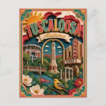 PopCut Estados Tuscaloosa Alabama Arte em Papel