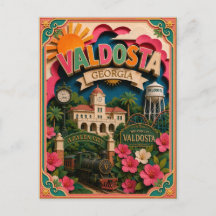 PopCut Estados Valdosta Geórgia Arte em Papel