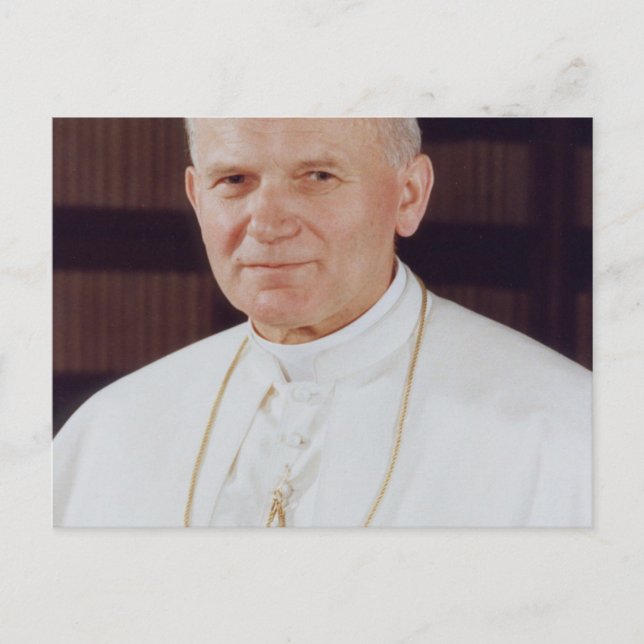 Cartão Postal Pope John Paul II (Frente)