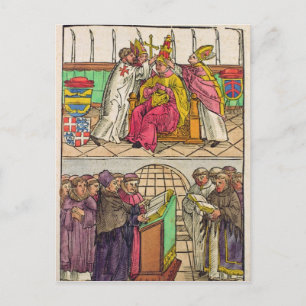 Cartão Postal Pope Martin V está instalado no Papado