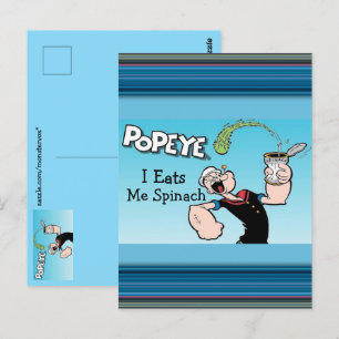 Cartão Postal Popeye Postcard
