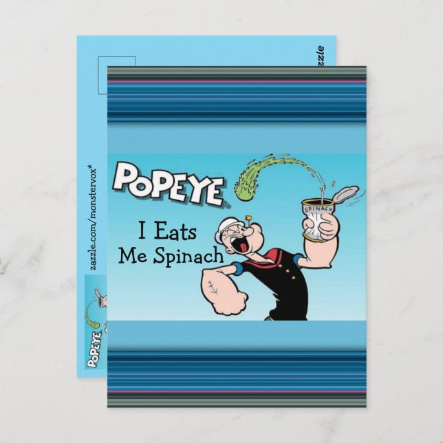 Cartão Postal Popeye Postcard (Frente/Verso)
