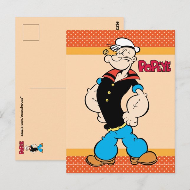 Cartão Postal Popeye Postcard (Frente/Verso)