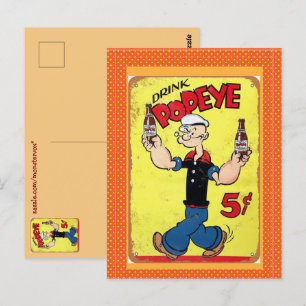 Cartão Postal Popeye Postcard