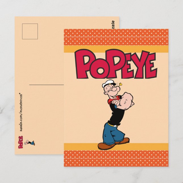 Cartão Postal Popeye Postcard (Frente/Verso)