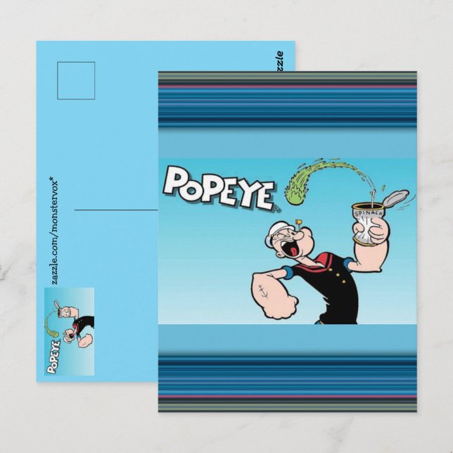 Cartão Postal Popeye Postcard (Frente/Verso)