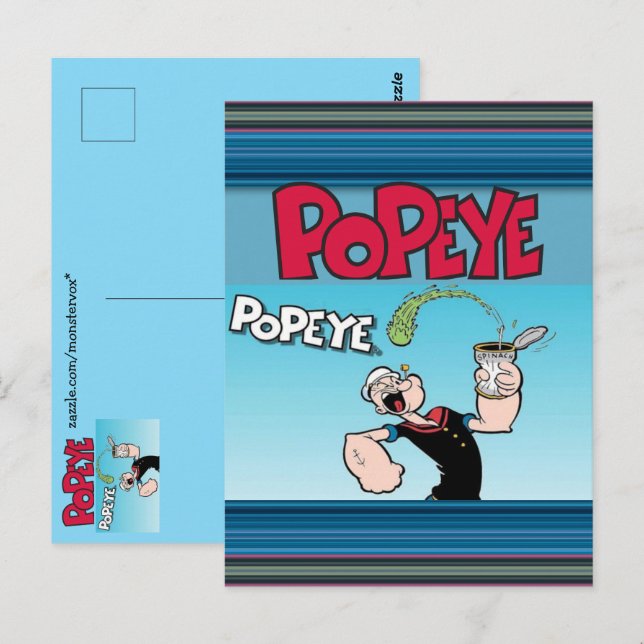 Cartão Postal Popeye Postcard (Frente/Verso)