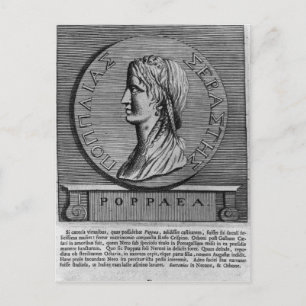 Cartão Postal Poppaea Sabina, gravada após um romano