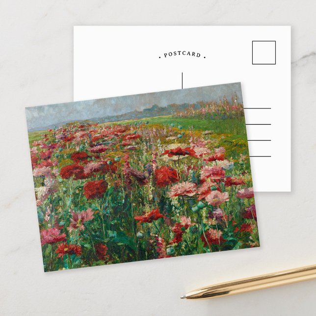 Cartão Postal Poppies Blooming | Olga Wisinger-Florian (Criador carregado)