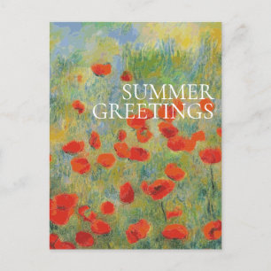 Cartão Postal Poppies - Cartão-postal