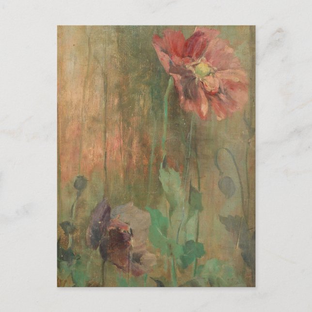 Cartão Postal Poppies de Julia Beck (Frente)