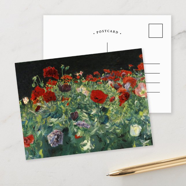 Cartão Postal Poppies | John Singer Sargent (Criador carregado)
