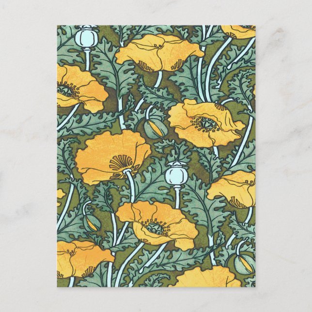 Cartão Postal Poppy Amarelo (Frente)