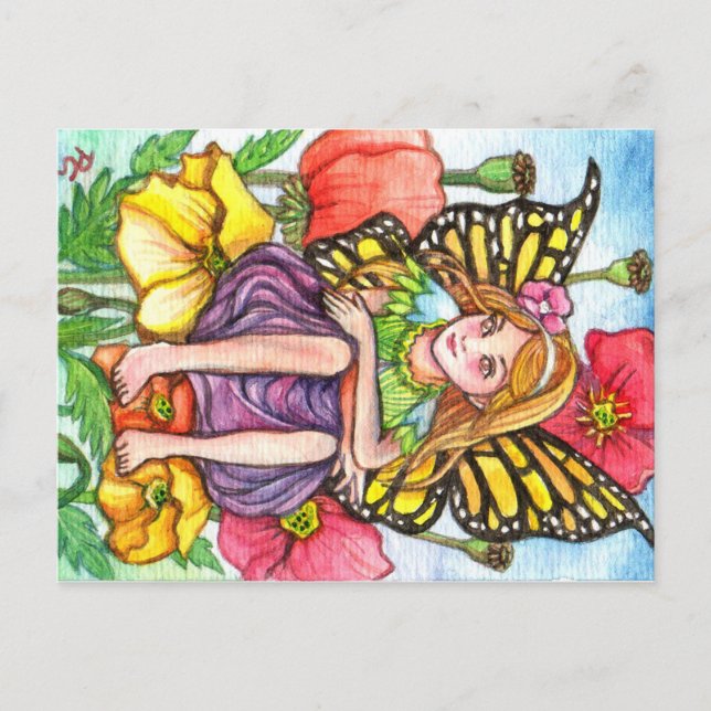 Cartão Postal Poppy Fairy (Frente)