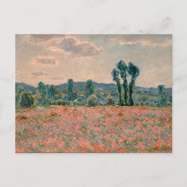 Cartão Postal Poppy Field - Claude Monet (Frente)