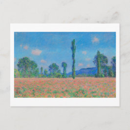 CARTÃO POSTAL "POPPY FIELD, GIVERNY" 1890-91 CLAUDE MONET