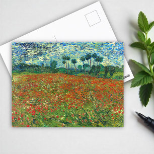 Cartão Postal Poppy Field por Vincent Van Gogh
