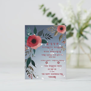 Cartão Postal Poppy of Love" Wedding Invitation Collection