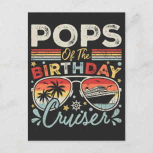 Cartão Postal Pops do cruzeiro de aniversário de férias