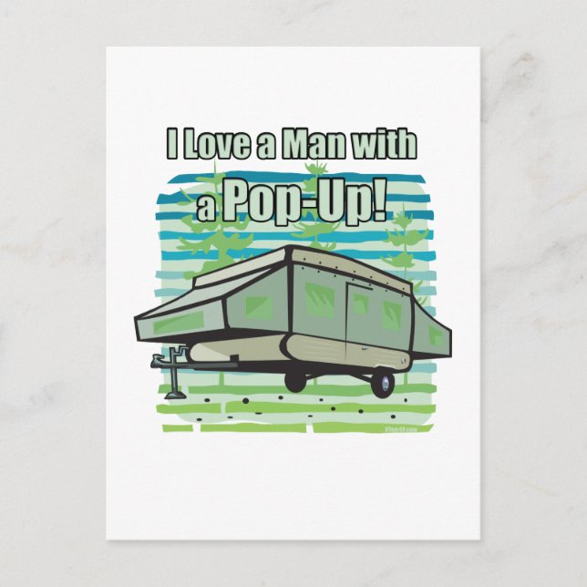 Cartão Postal PopUp de acampamento (Frente)